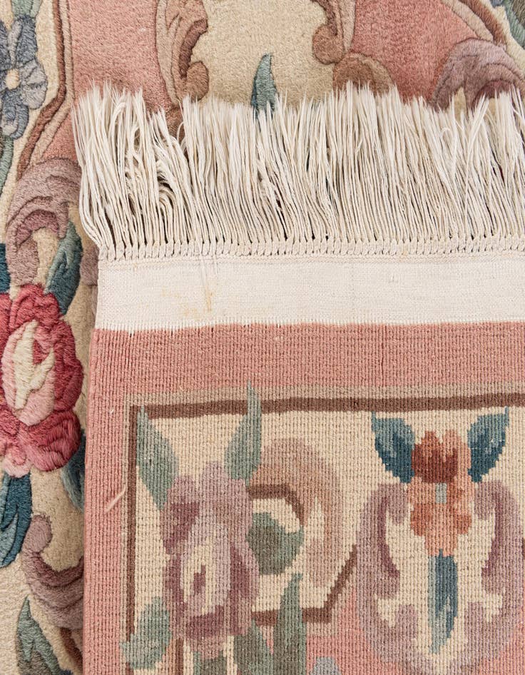 Detail image of 2' 4 x 10' 5  Hand Knotted Antique Finish Wool Runner Rug