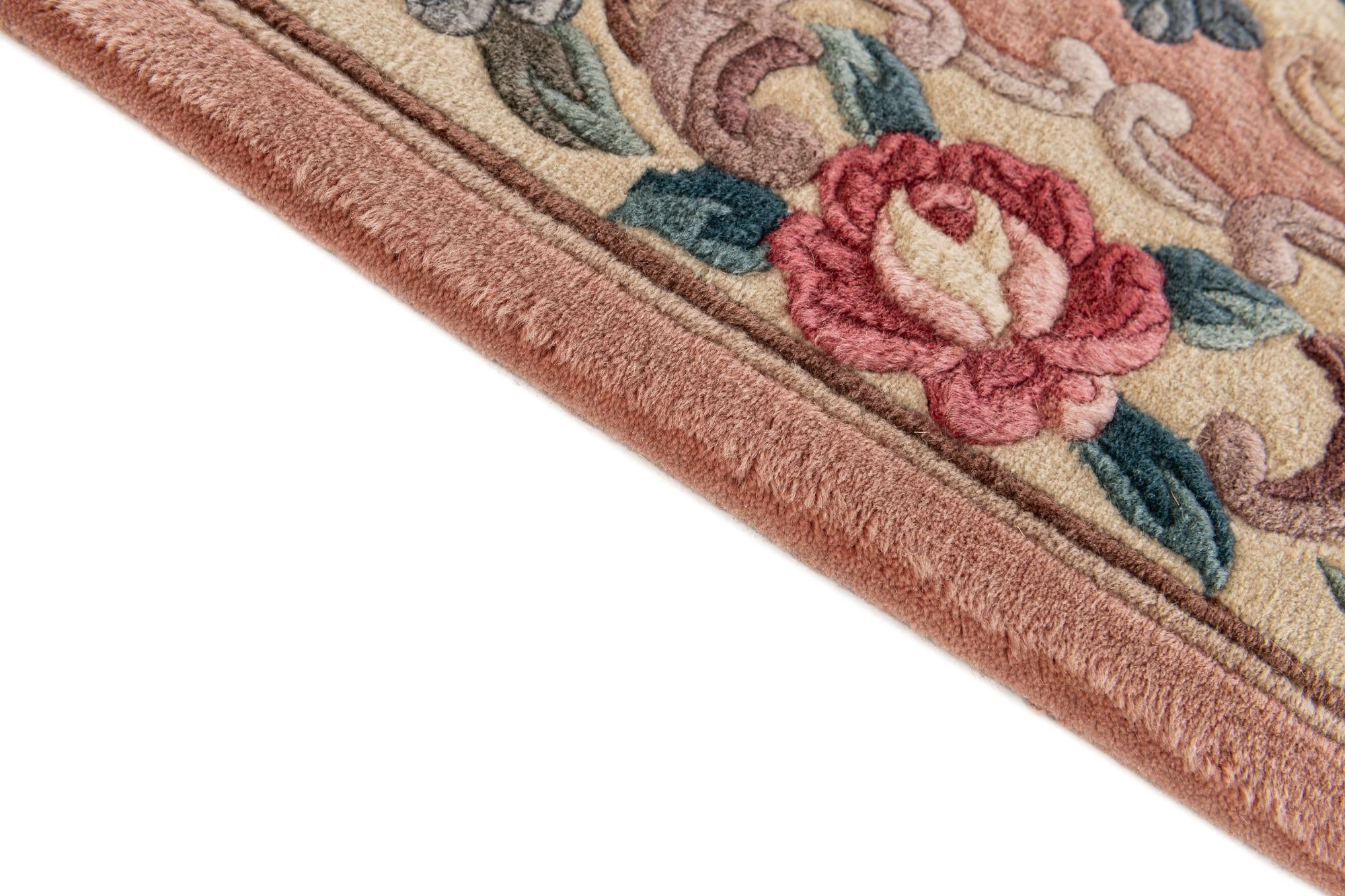70cm x 320cm Hand Knotted Antique Finish Wool Runner Rug