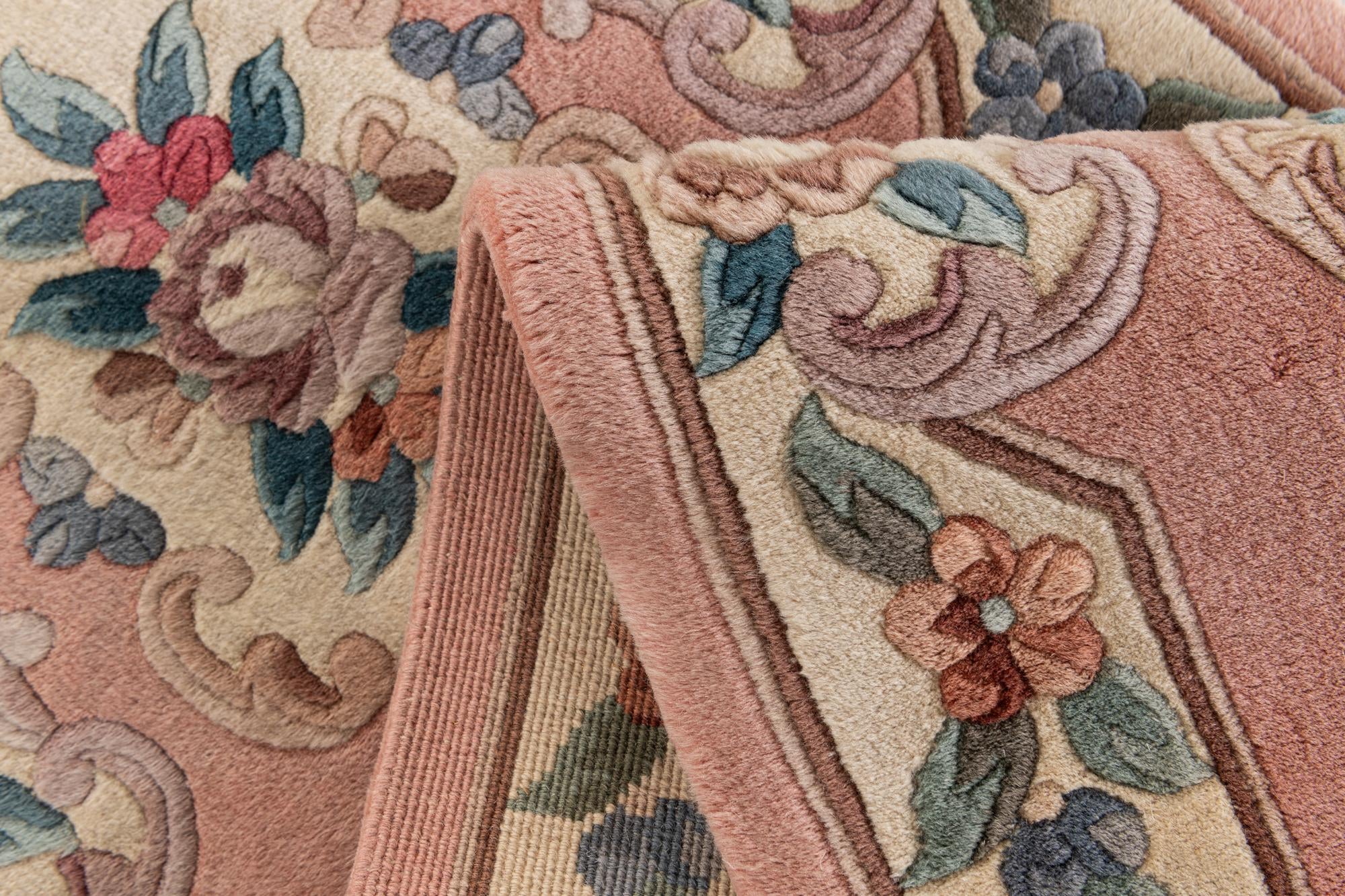 70cm x 320cm Hand Knotted Antique Finish Wool Runner Rug