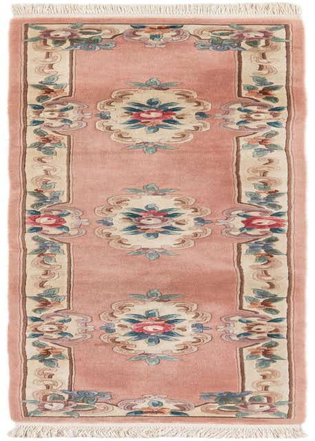 2' 4 x 10' 5 Hand Knotted Antique Finish Wool Runner Rug