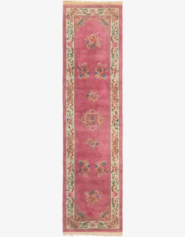 2' 10 x 11' 5 Hand Knotted Antique Finish Wool Runner Rug