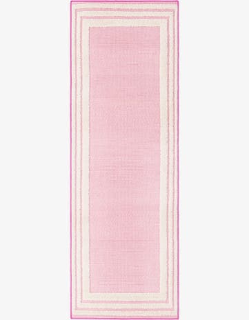 Pink Easy-Clean Aruba Indoor / Outdoor Runner Rug