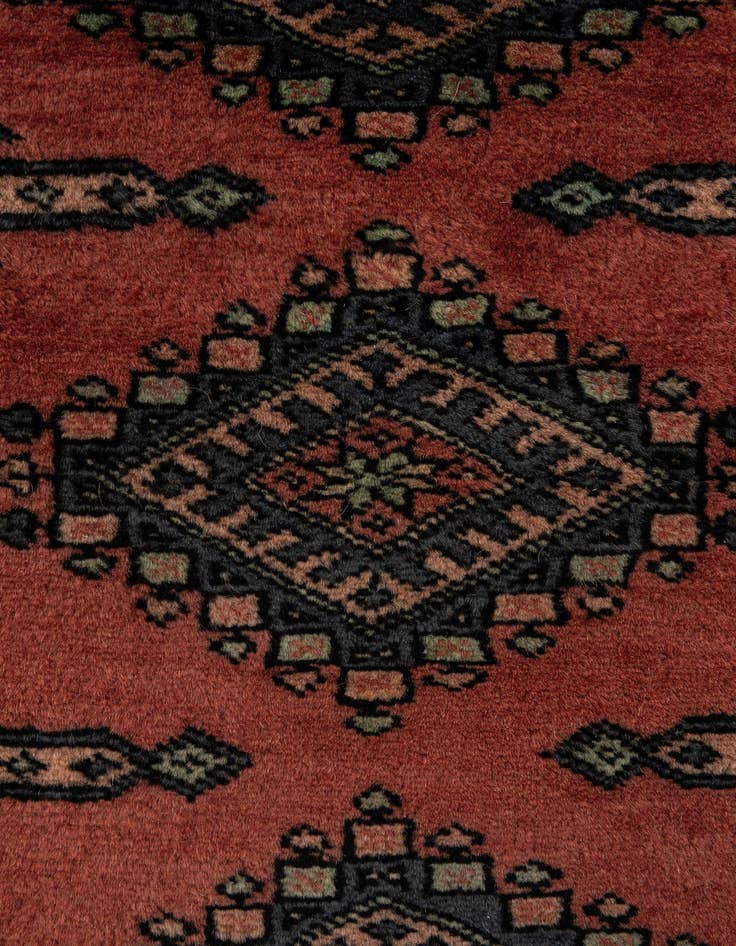Detail image of 2' 1 x 6' 5  Hand Knotted Bokhara Oriental Wool Runner Rug