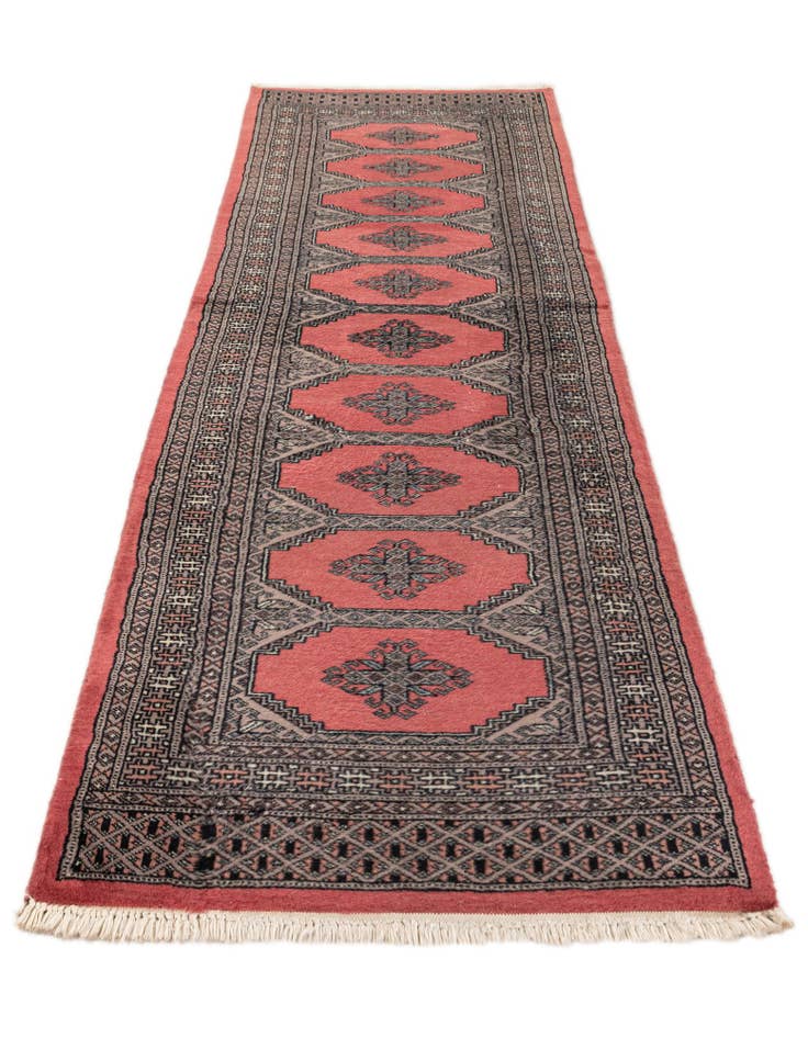 Detail image of 2' 6 x 8' 1 Hand Knotted Bokhara Oriental Wool Runner Rug