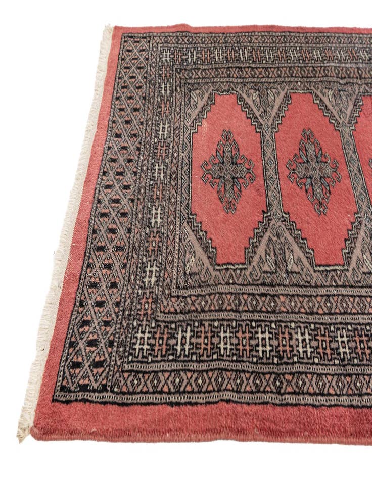 Detail image of 2' 6 x 8' 1 Hand Knotted Bokhara Oriental Wool Runner Rug