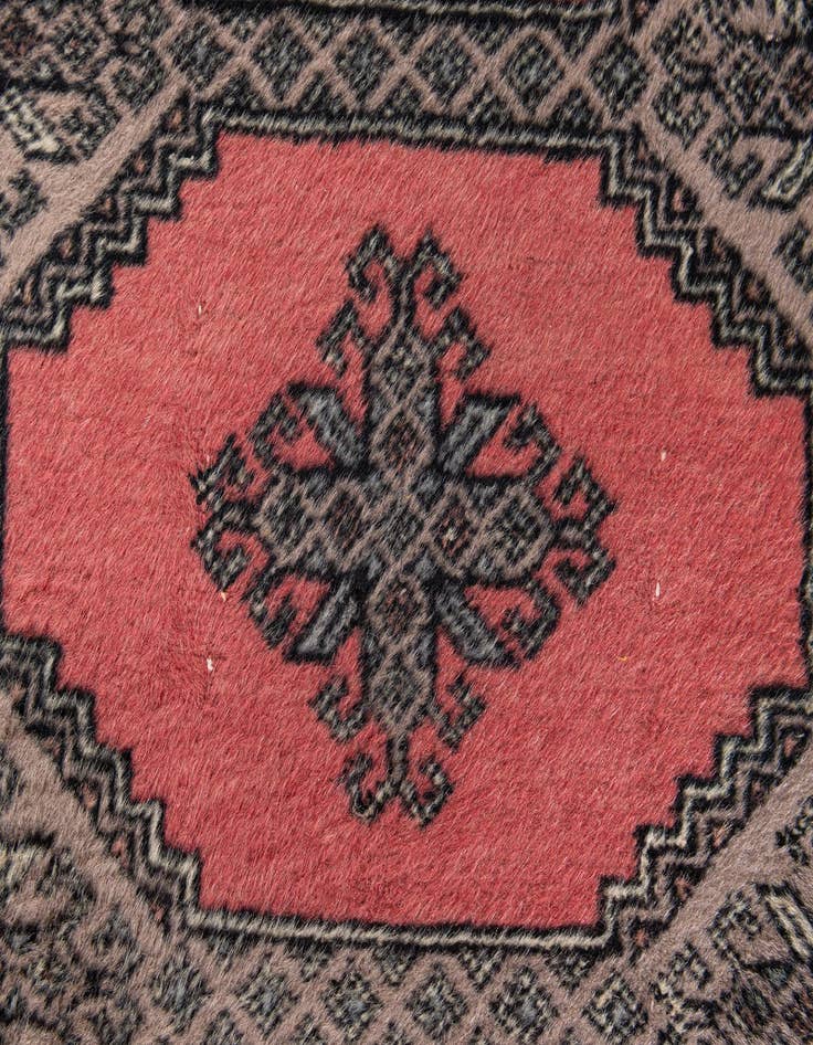 Detail image of 2' 6 x 8' 1 Hand Knotted Bokhara Oriental Wool Runner Rug