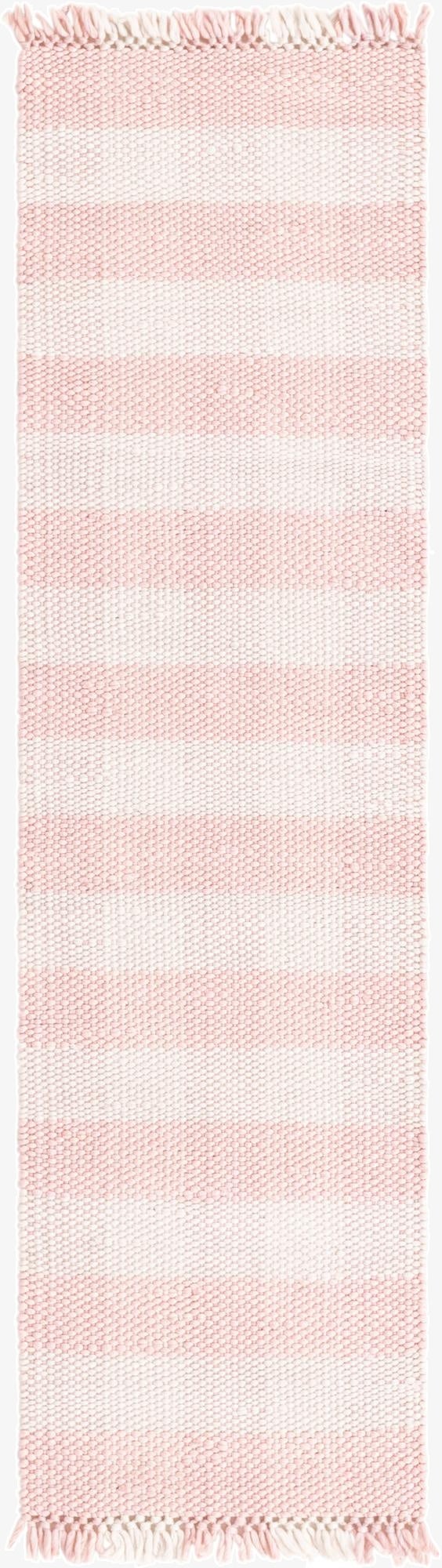 2' x 8' Eco Plaid   Washable Indoor / Outdoor Runner Rug