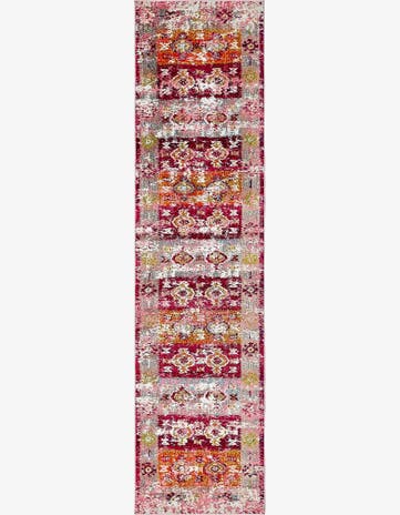 Pink Washable El Paso Runner Rug