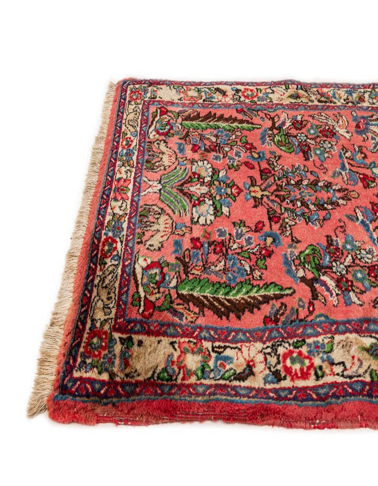 Detail image of 2' 10 x 10' 5  Hand Knotted Farahan Persian Wool Runner Rug