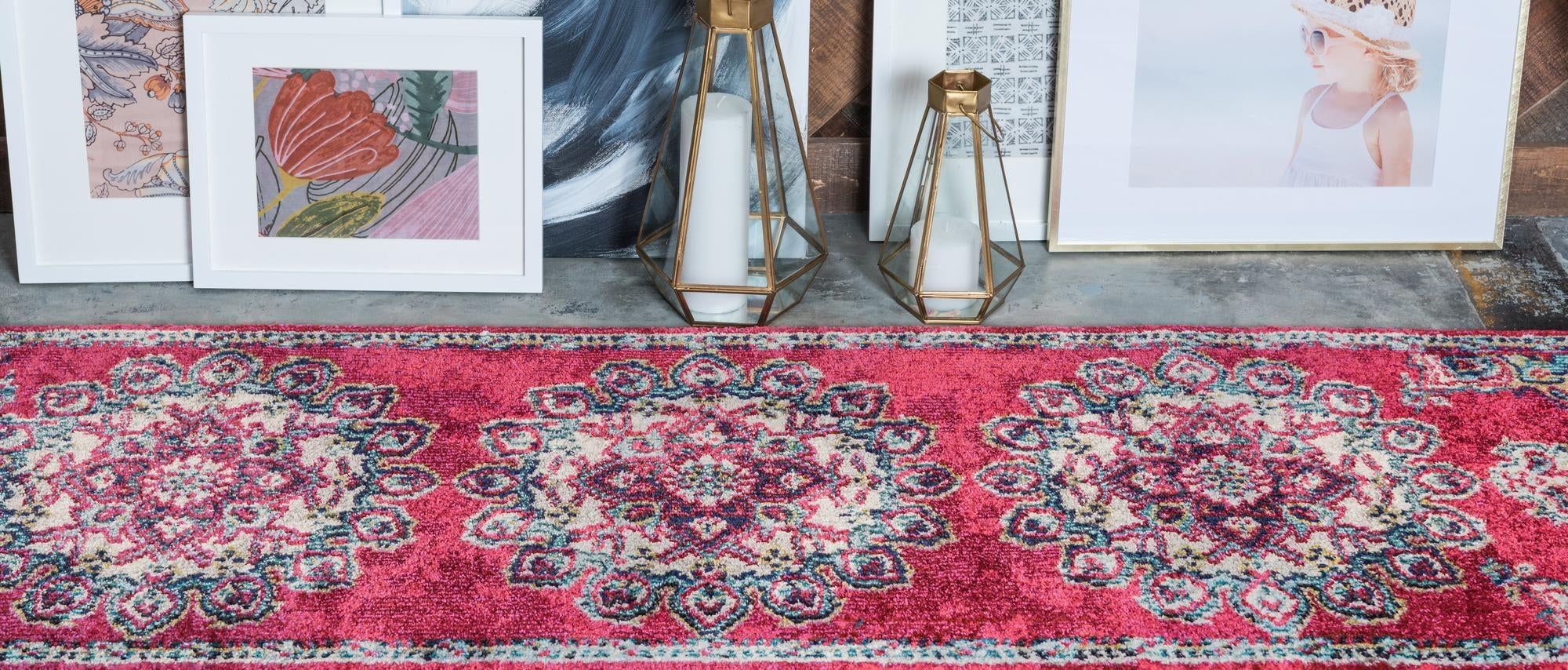 2' 7 x 10' Washable Fleur Runner Rug