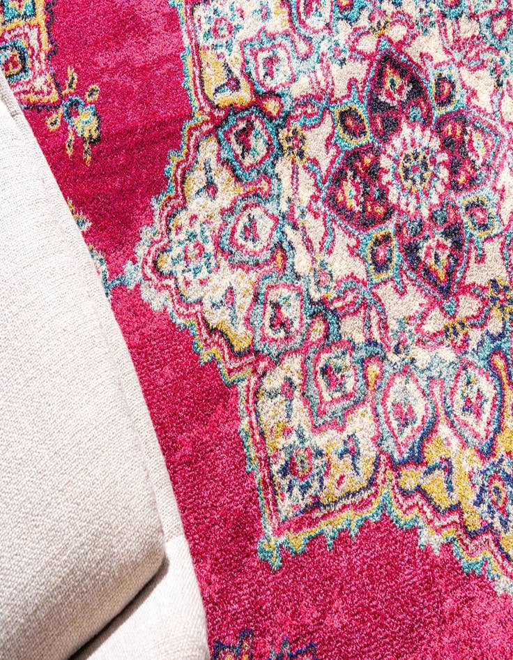 Detail image of 2' 7 x 10' Washable Fleur Runner Rug