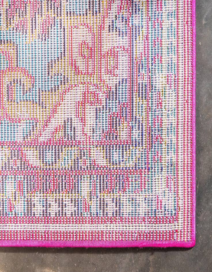 Detail image of 2' 7 x 10' Washable Fleur Runner Rug