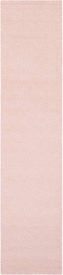 Detail image of 2' 7 x 12' Hand Woven Geo Trellis Flatweave Runner Rug