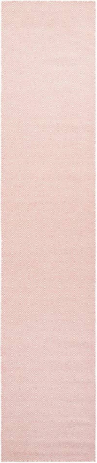 Detail image of 2' 7 x 14' 1 Hand Woven Geo Trellis Flatweave Runner Rug
