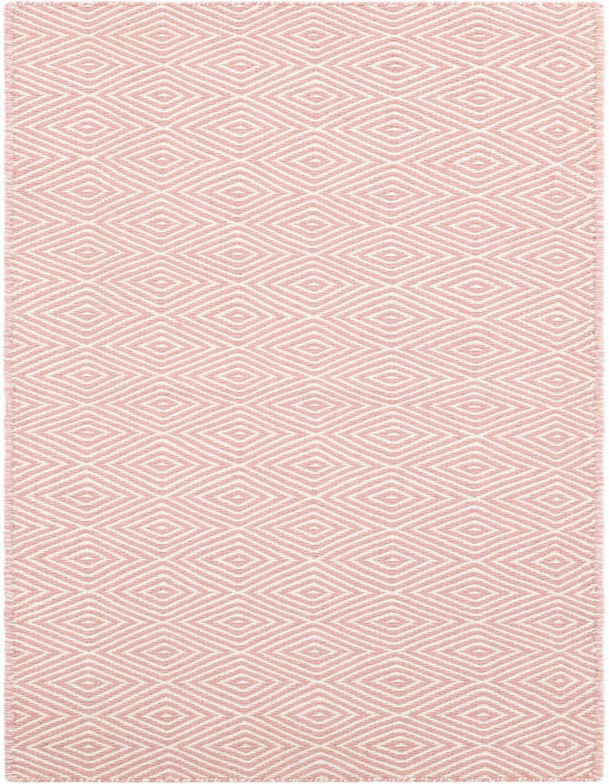 Detail image of 2' x 6' 1 Hand Woven Geo Trellis Flatweave Runner Rug