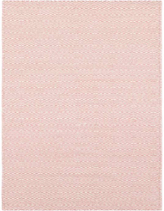 2' x 8' Hand Woven Geo Trellis Flatweave Runner Rug