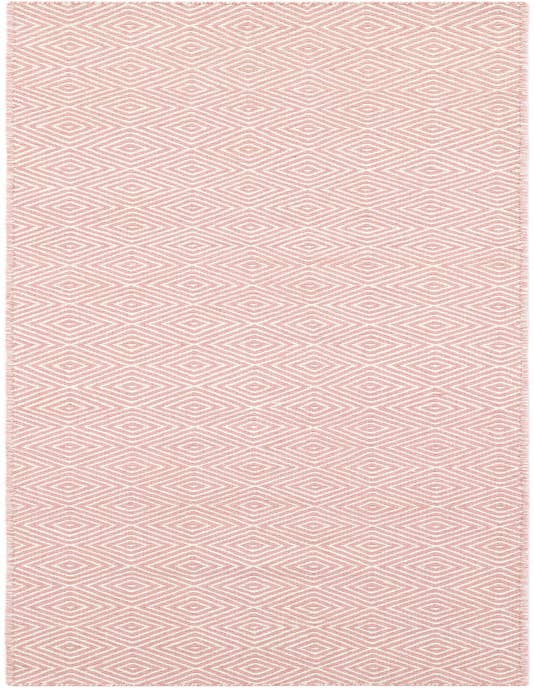 Detail image of 2' x 8' Hand Woven Geo Trellis Flatweave Runner Rug