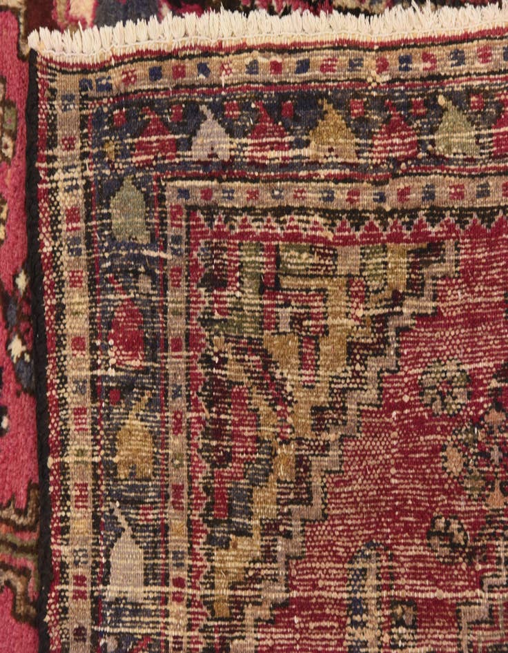 Detail image of 3' 3 x 9' 7  Hand Knotted Hamedan Persian Wool Runner Rug