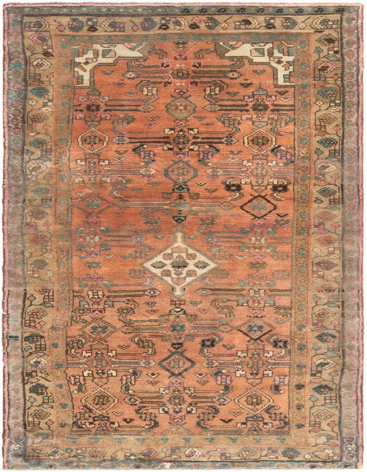 Detail image of 3' 3 x 7' 8 Hamedan Runner Rug