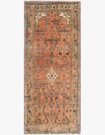 3' 3 x 7' 8 Hamedan Runner Rug