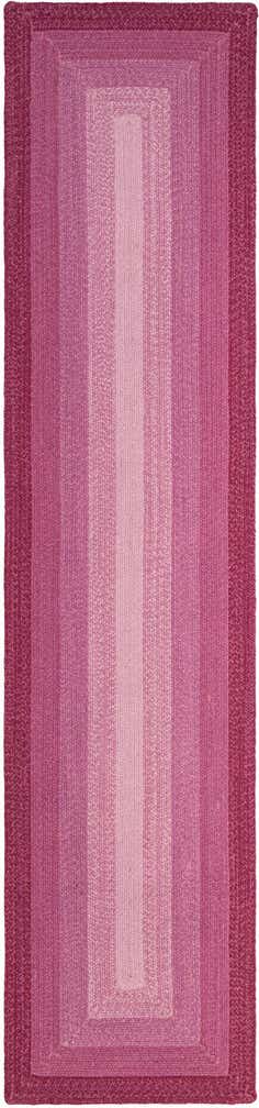 2' 7 x 12' Handmade Hand Braided Wool Runner Rug
