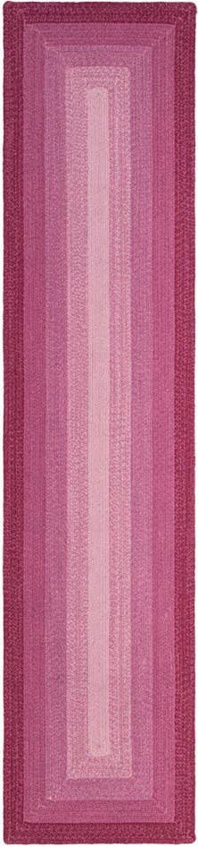 Detail image of 2' 7 x 12' Handmade Hand Braided Wool Runner Rug