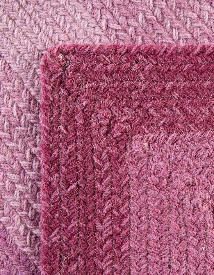 Detail image of 2' x 6' 1  Hand Hand Braided Wool Runner Rug