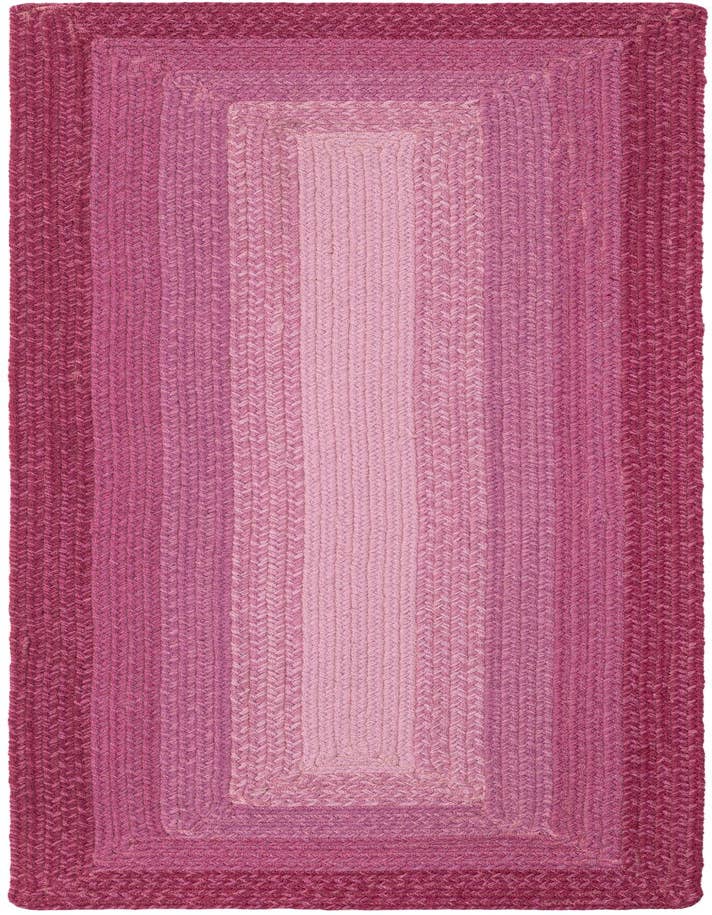 Detail image of 2' x 6' 1  Hand Hand Braided Wool Runner Rug