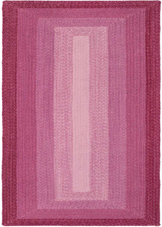 2' 7 x 8' Hand Braided Wool Runner Rug