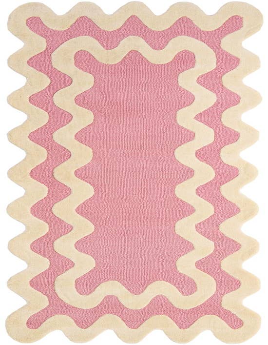 Detail image of 2' 7 x 10' Happy Rugs Wiggles Wool Runner