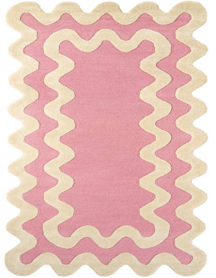 Detail image of 2' 7 x 13' 1 Happy Rugs Wiggles Wool Runner
