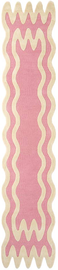 Detail image of 2' 7 x 13' 1 Happy Rugs Wiggles Wool Runner