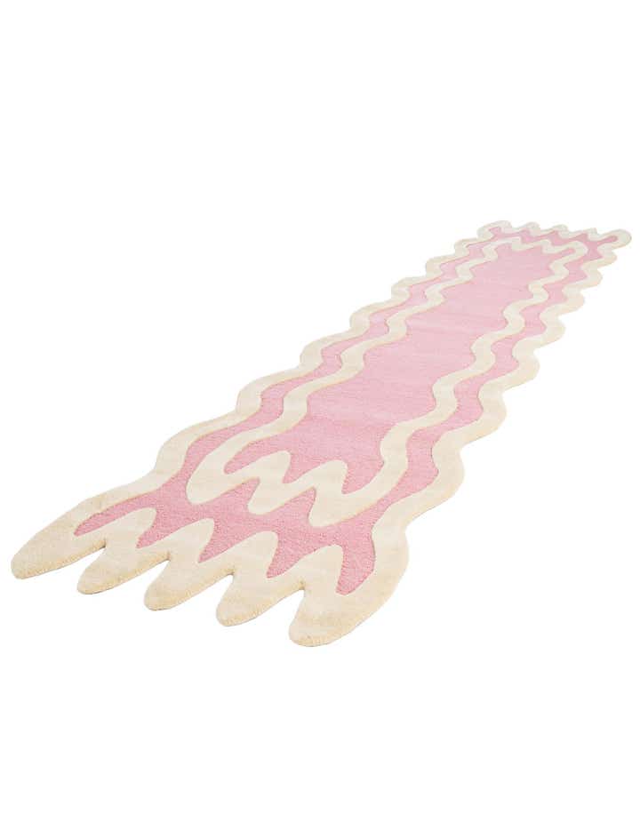 2' 7 x 13' 1 Happy Rugs Wiggles Wool Runner