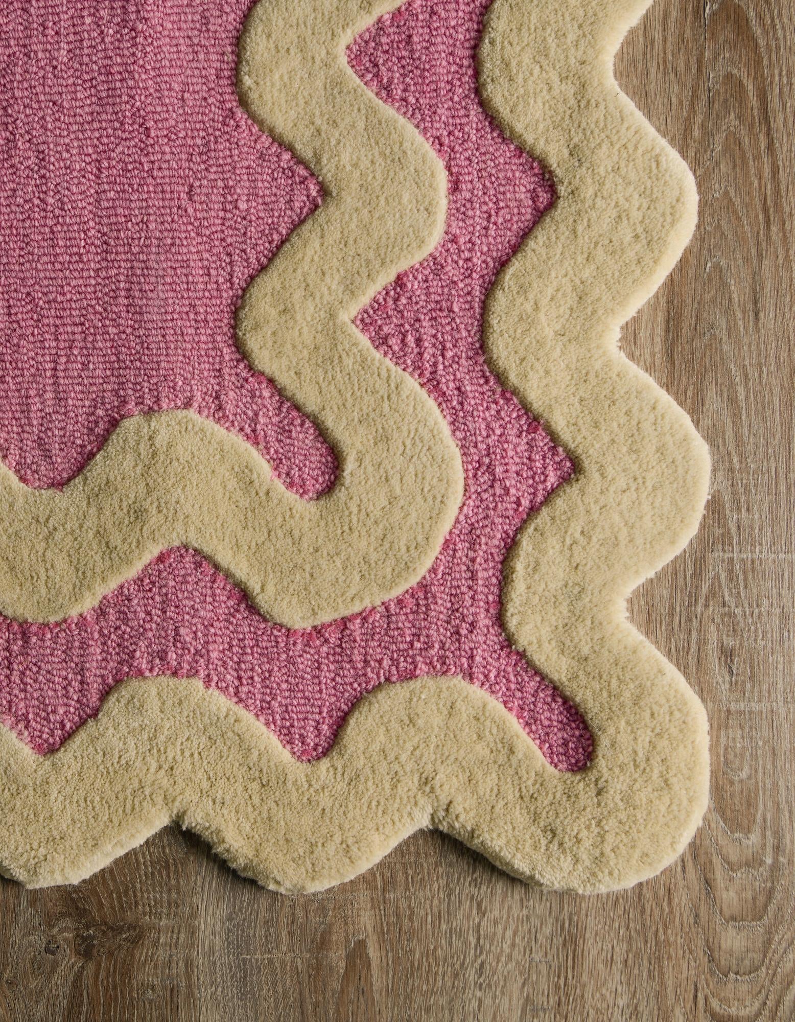 2' x 6' 1 Happy Rugs Wiggles Wool Runner