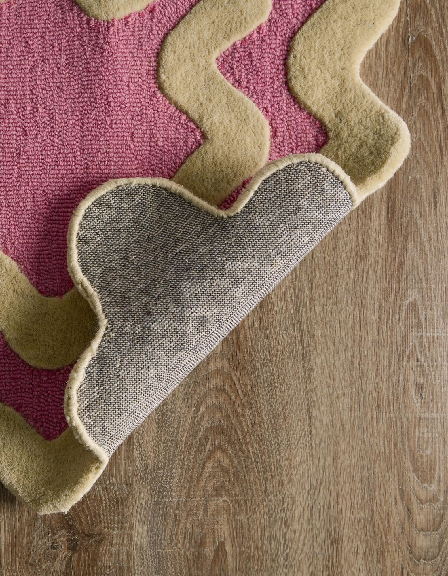 2' x 6' 1 Happy Rugs Wiggles Wool Runner