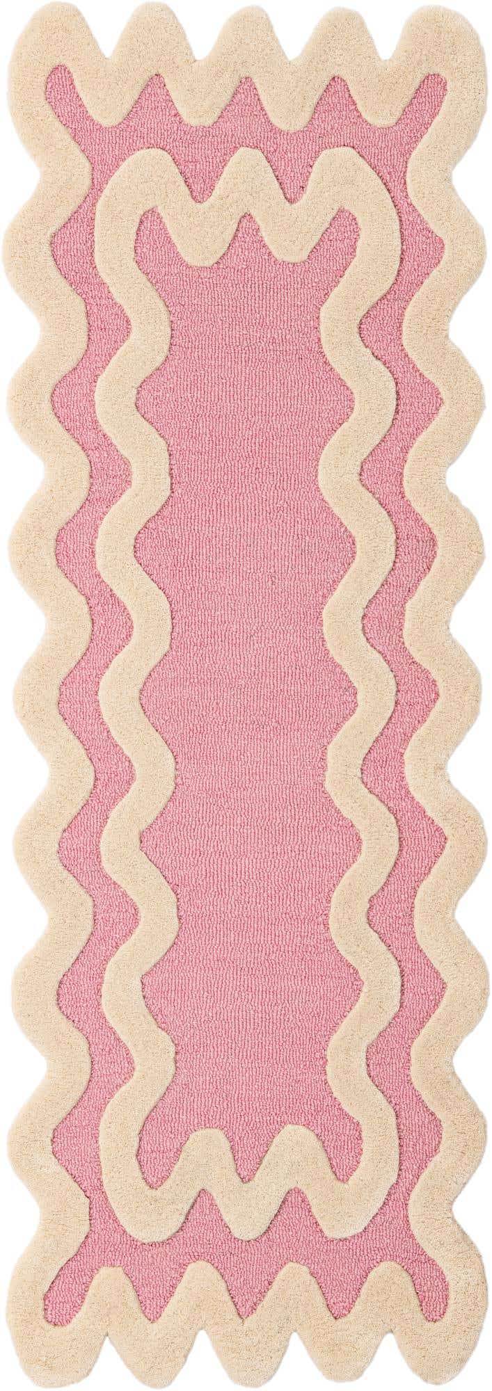 2' x 6' 1 Happy Rugs Wiggles Wool Runner