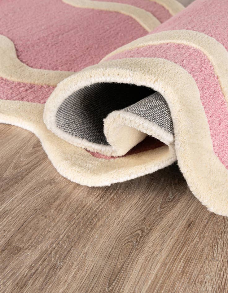 Detail image of 2' x 6' 1 Happy Rugs Wiggles Wool Runner