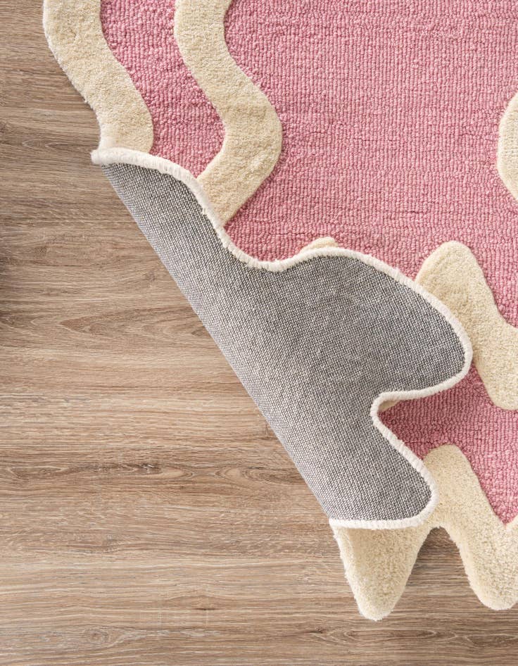 Detail image of 2' x 6' 1 Happy Rugs Wiggles Wool Runner