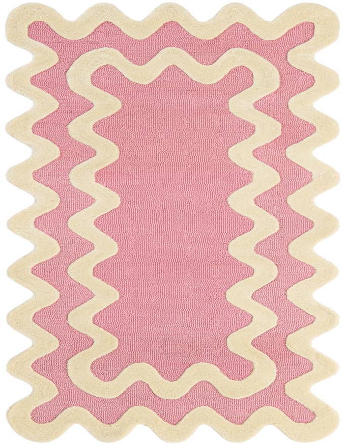 Detail image of 2' 7 x 8' Happy Rugs Wiggles Wool Runner