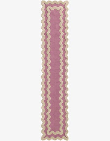 Pink Happy Rugs Wool Runner