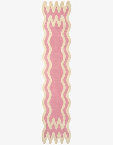 Pink Happy Rugs Wiggles Wool Runner