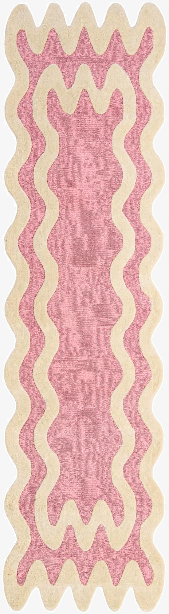 2' 7 x 10' Happy Rugs Wiggles Wool Runner