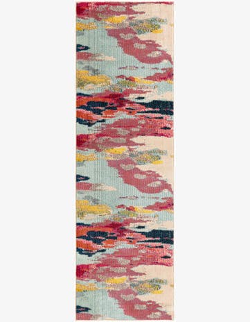 Pink Washable Hyacinth Runner Rug