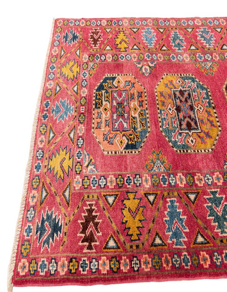 Detail image of 2' 8 x 6' 6  Hand Knotted Kazak Runner Rug