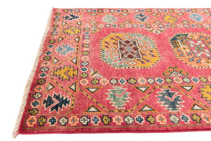 2' 9 x 6' 6 Hand Knotted Kazak Runner Rug