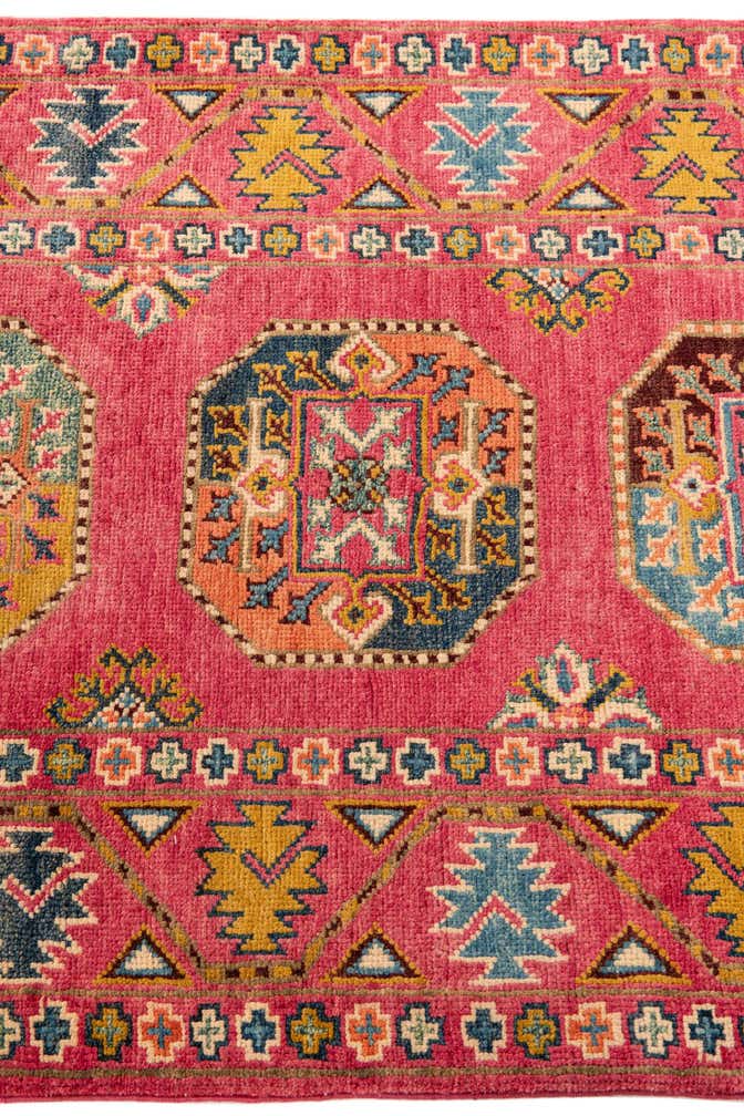 2' 9 x 6' 6 Hand Knotted Kazak Runner Rug