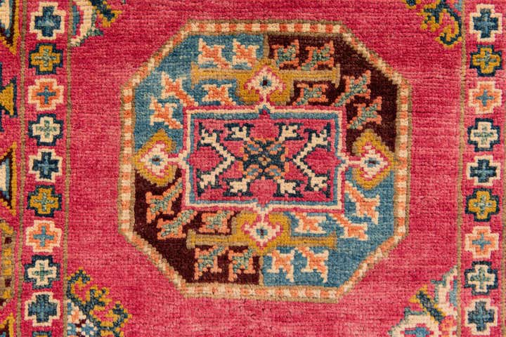 2' 9 x 6' 6 Hand Knotted Kazak Runner Rug