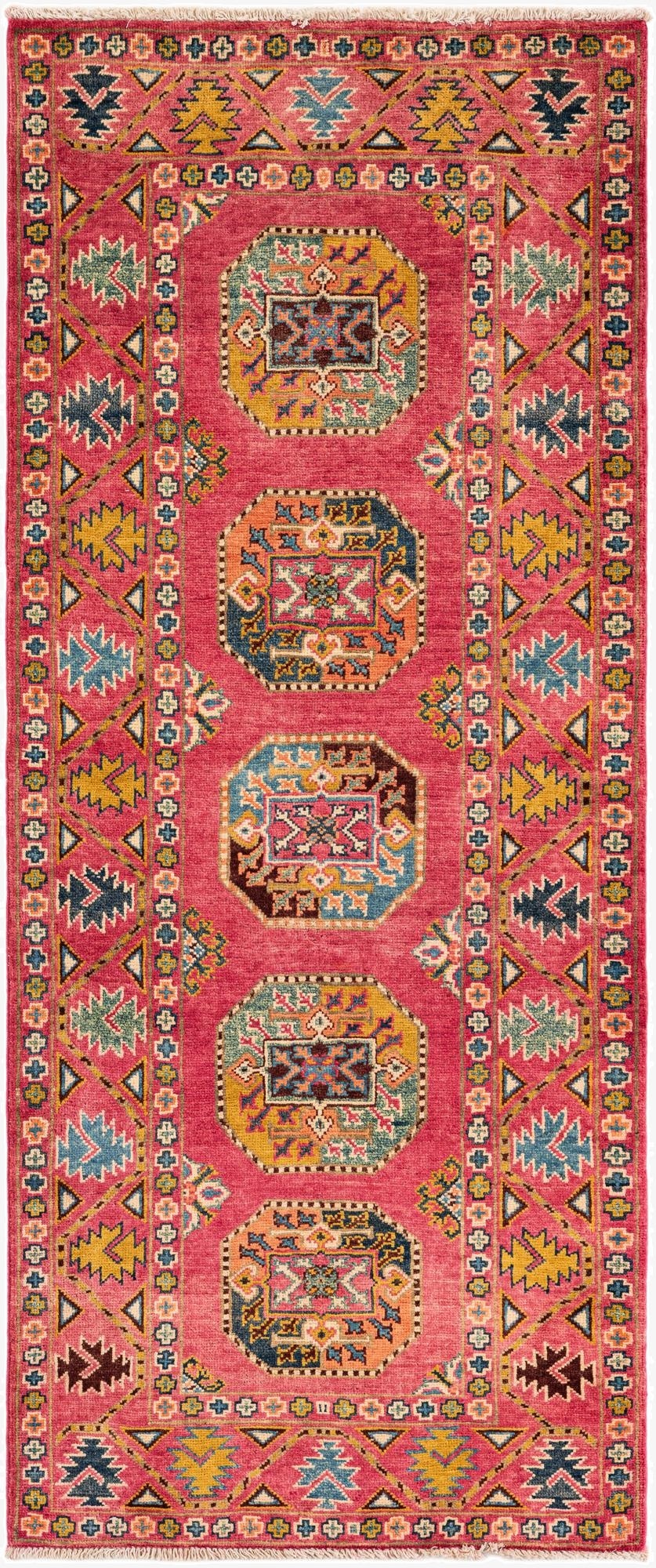 2' 9 x 6' 6  Hand Knotted Kazak Runner Rug