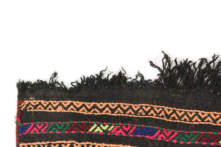 1' 10 x 7' 5 Hand Knotted Kilim Fars Persian Wool Runner Rug