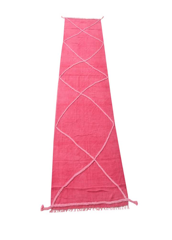 3' 5 x 10' Hand Woven Kilim Modern Wool Runner Rug